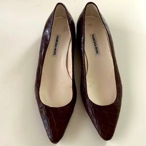 Vanessa Noel flats, Size 7, Dark Brown